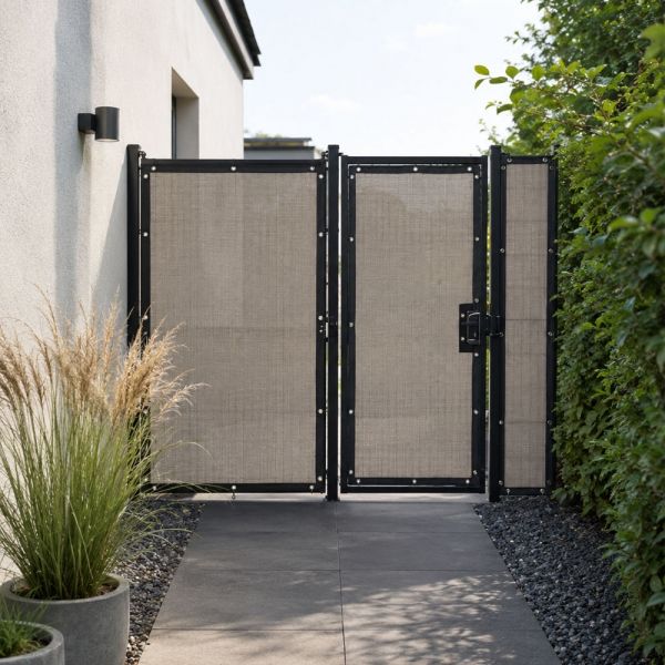 Zichtdoek Tuinpoort maatwerk Tender Taupe