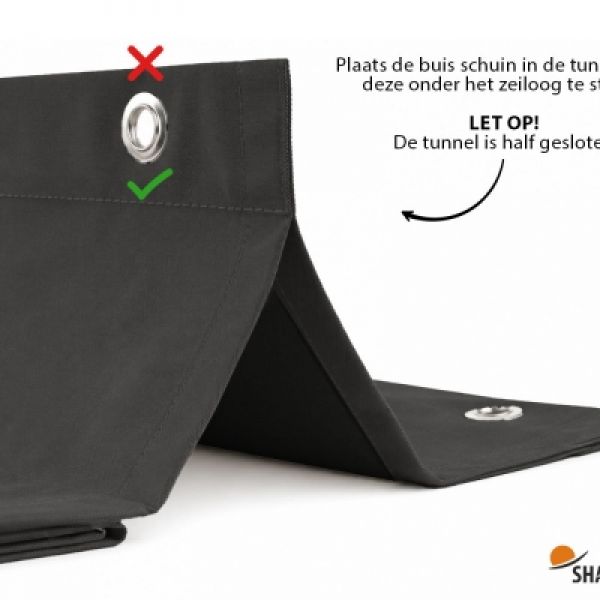 Waterdicht harmonicadoek Soft Black