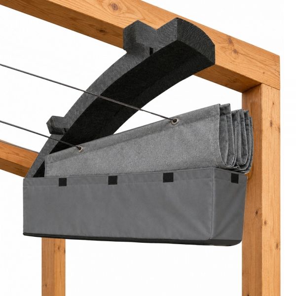 Stap 2 - Plaats de beschermhoes over het hangende harmonicadoek