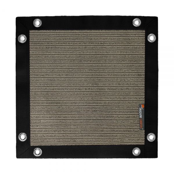 Winddoek 250gr Desert Storm / Urban Taupe met band en ogen