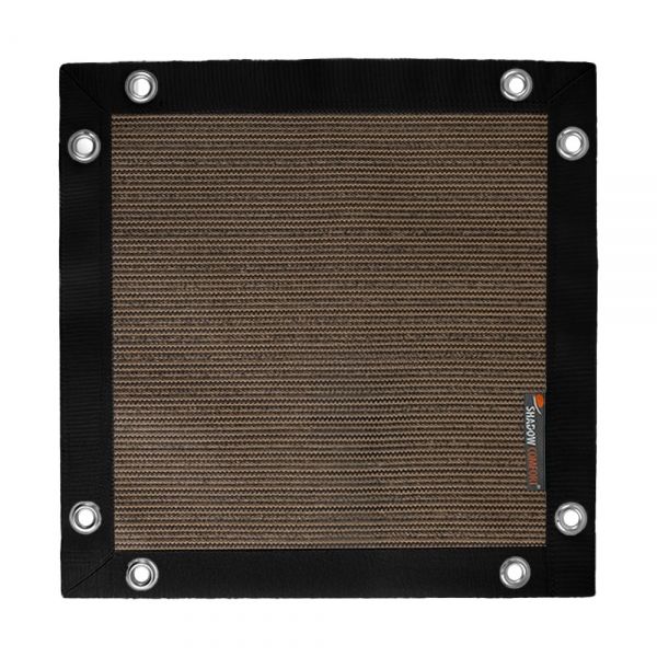 Winddoek 250gr Japanese Brown met band en ogen