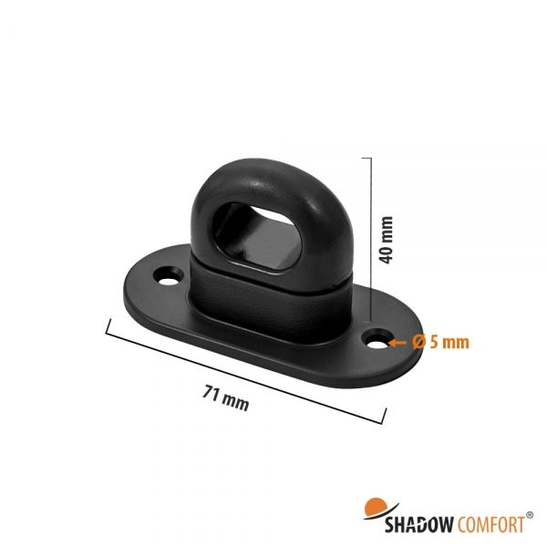 Patentbeugels kleur Zwart met afmetingen - Shadow Comfort