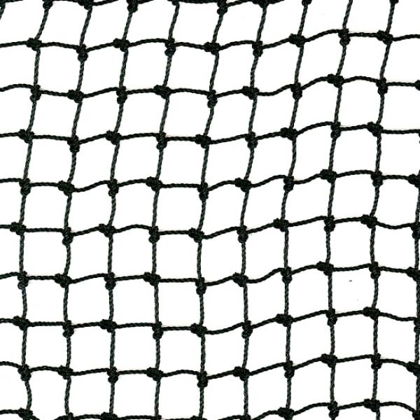polyethyleen geknoopt net, maas 1,5x1,5cm., draaddikte 1,3 mm.