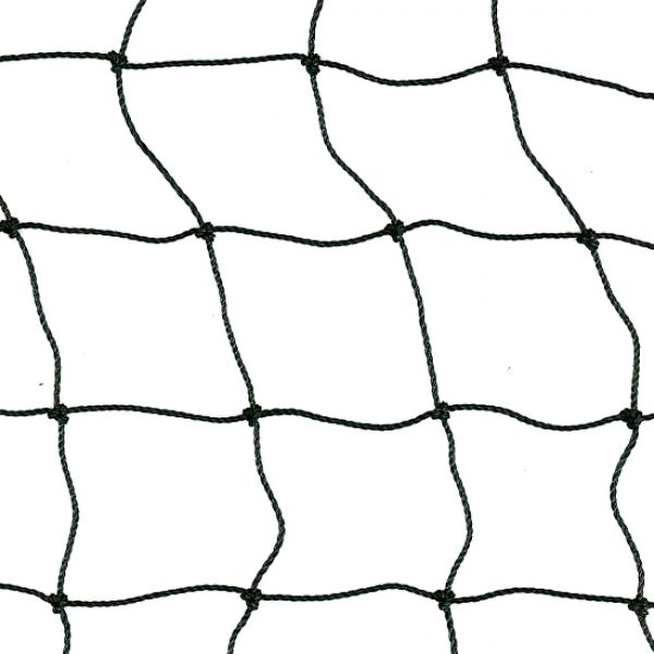polyethyleen geknoopt net, maas 4x4cm., draaddikte 1,3 mm.