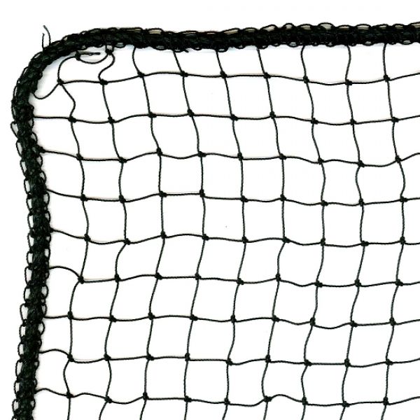 polyethyleen geknoopt net, maas 2,6x2,6cm., draaddikte 1,3 mm.