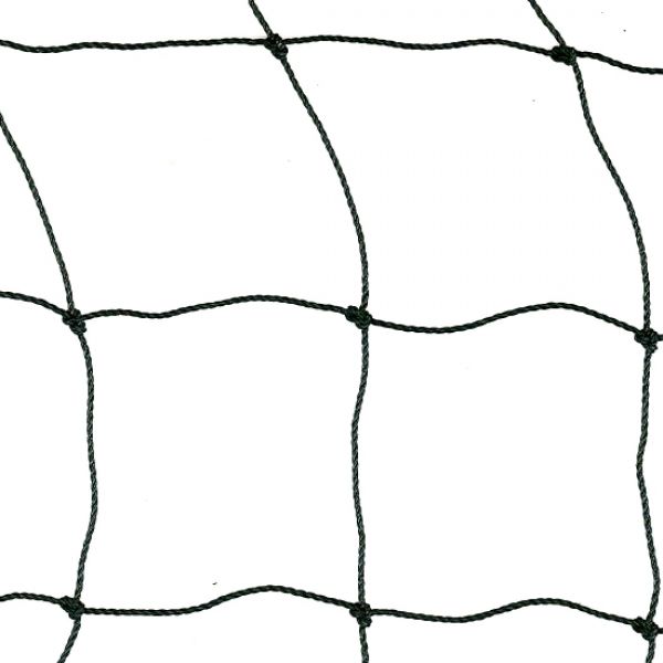 Polyethyleen geknoopt net, maas 6,0x6,0 cm., draaddikte 1,3 mm.