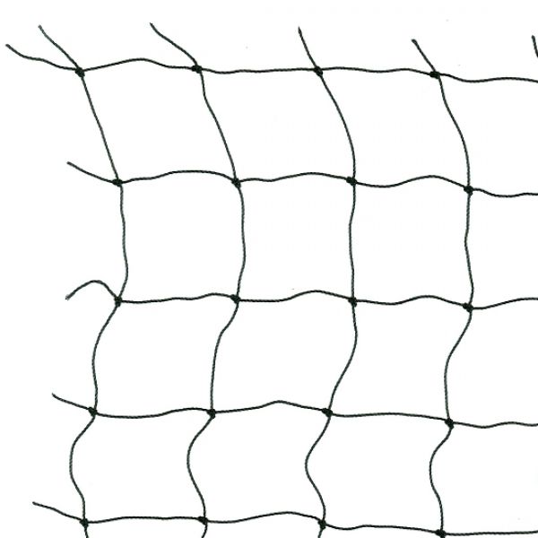 Polyethyleen geknoopt net, maas 6,0x6,0 cm., draaddikte 1,3 mm.