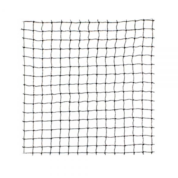 Geknoopt vogelnet maas 29x29 mm. draaddikte 1.3 mm.