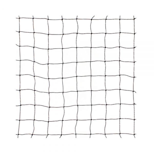 Geknoopt PE net op rol, maas 7,0x7,0 cm., draaddikte 1,3 mm.