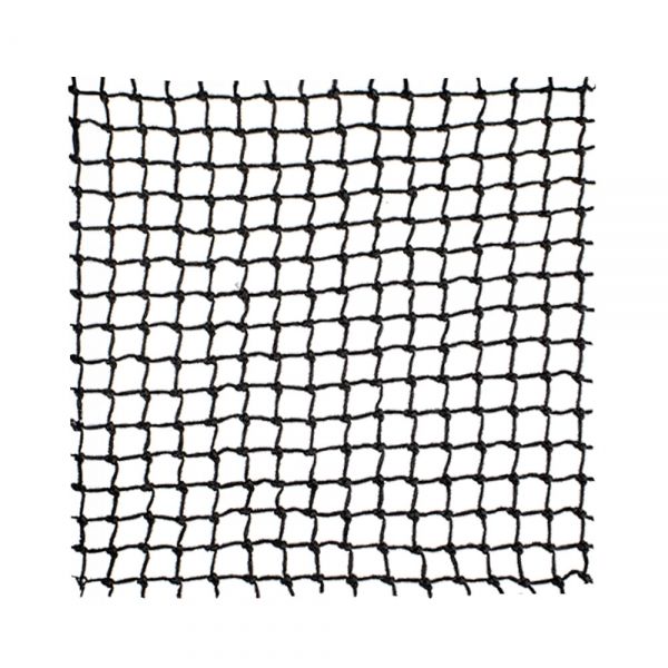 Geknoopt PE net op rol, maas 2,9x2,9 cm., draaddikte 3 mm.