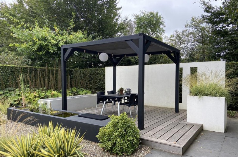 Privacy met pergola