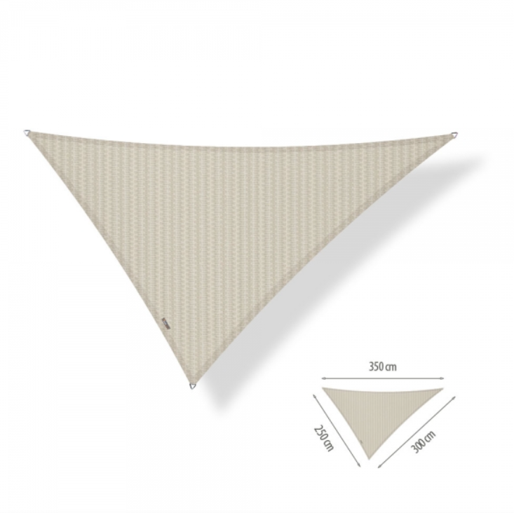 Schaduwdoek driehoek 2,50x3,00x3,50 beige